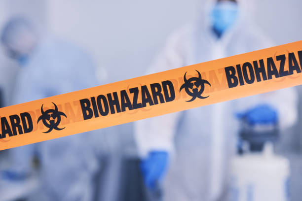Professional Biohazard Cleanup technician working in Woods Hole, MA
